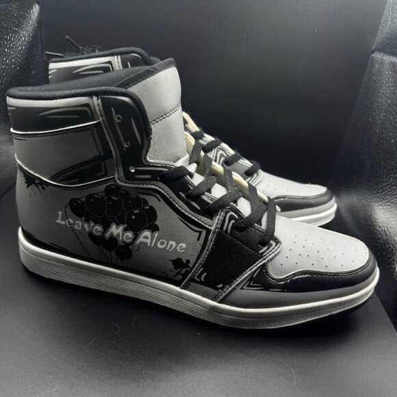 “Leave Me Alone” Graphic High-Top Sneakers — Men’s Size US 12 / EU 46 - Picture 1 of 3